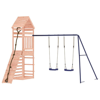 Spielturm aus imprägniertem Kiefernholz und massivem Douglasien- und Kiefernholz
