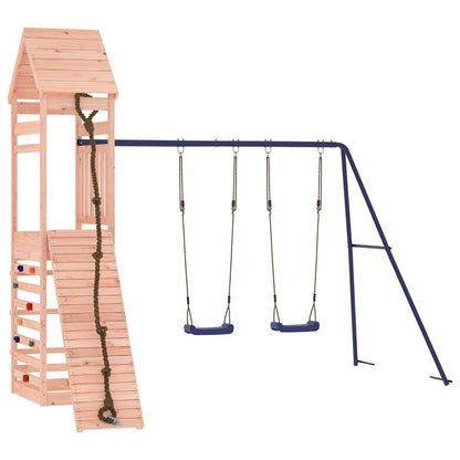 Spielturm aus imprägniertem Kiefernholz und massivem Douglasien- und Kiefernholz
