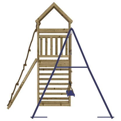 Spielturm aus imprägniertem Kiefernholz und massivem Douglasien- und Kiefernholz