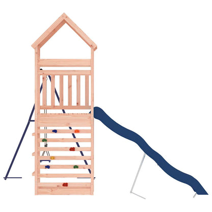 Spielturm aus imprägniertem Kiefernholz und massivem Douglasien- und Kiefernholz