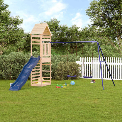 Spielturm aus imprägniertem Kiefernholz und massivem Douglasien- und Kiefernholz