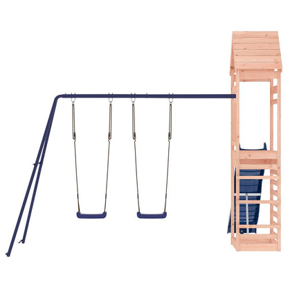 Spielturm aus imprägniertem Kiefernholz und massivem Douglasien- und Kiefernholz