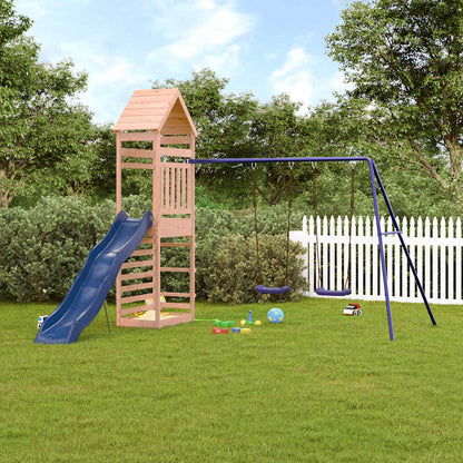 Spielturm aus imprägniertem Kiefernholz und massivem Douglasien- und Kiefernholz