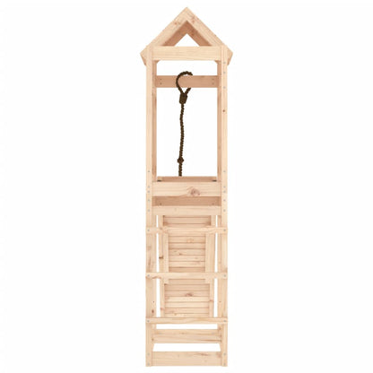 Spielturm mit Kletterwand aus imprägniertem Kiefernholz und Massivholz Douglasie