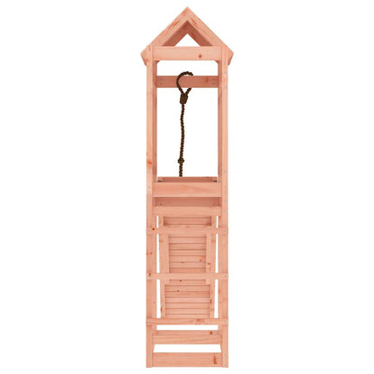 Spielturm mit Kletterwand aus imprägniertem Kiefernholz und Massivholz Douglasie