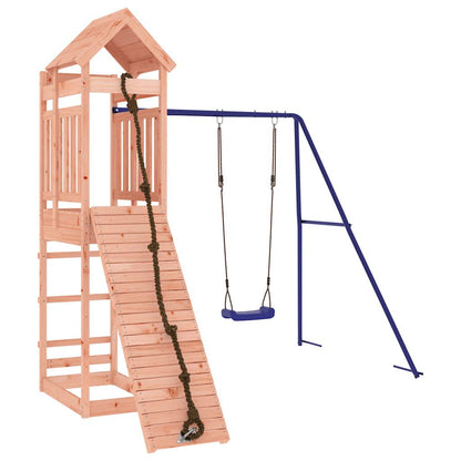 Spielturm aus imprägniertem Kiefernholz und massivem Douglasien- und Kiefernholz