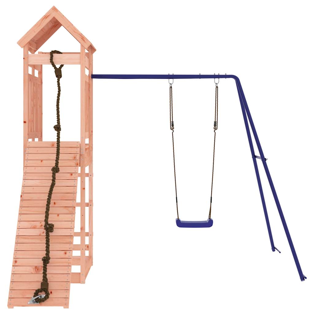 Spielturm aus imprägniertem Kiefernholz und massivem Douglasien- und Kiefernholz
