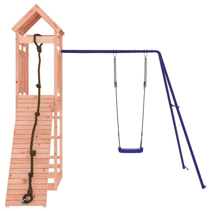 Spielturm aus imprägniertem Kiefernholz und massivem Douglasien- und Kiefernholz