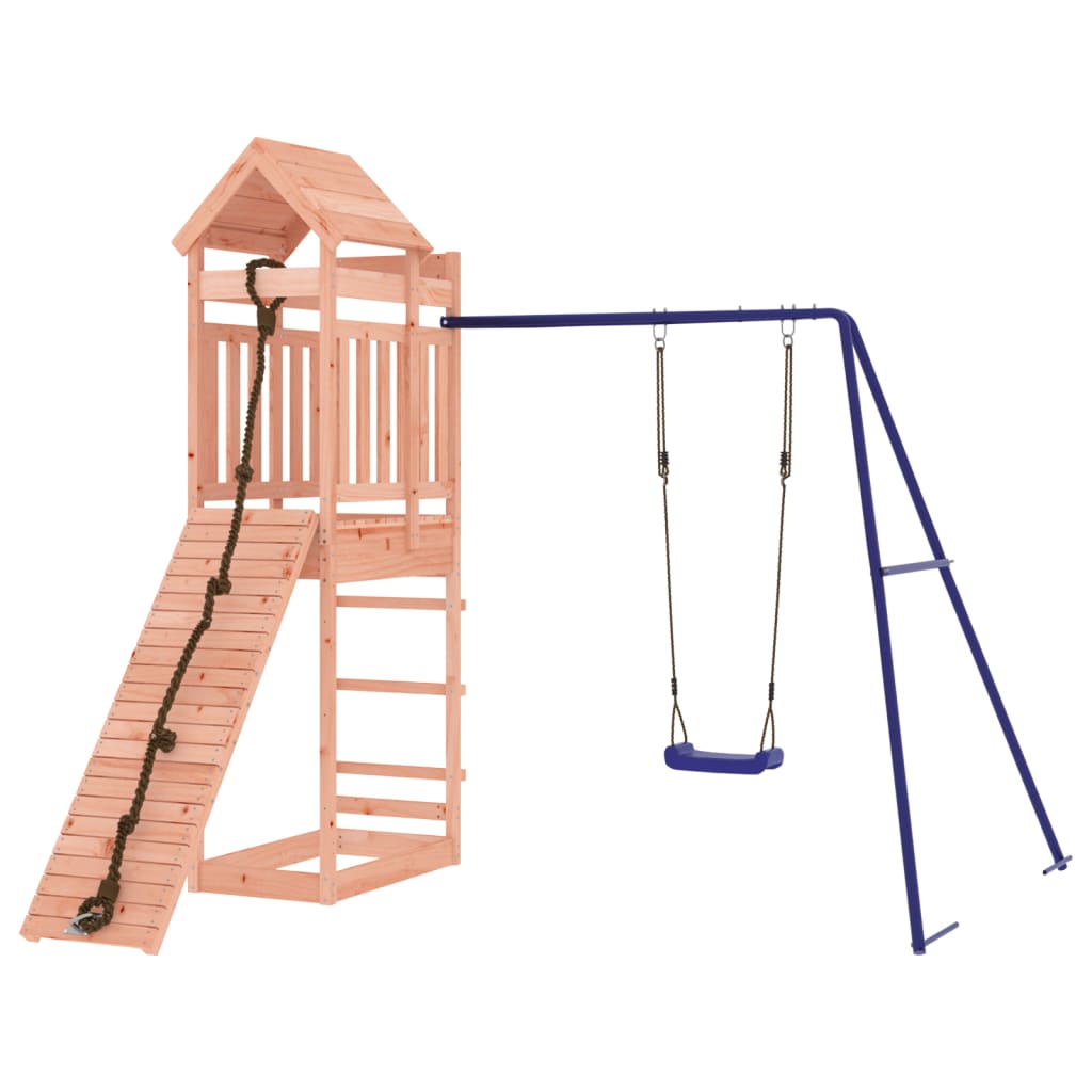 Spielturm aus imprägniertem Kiefernholz und massivem Douglasien- und Kiefernholz