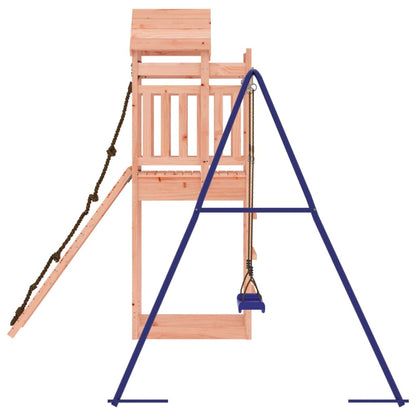 Spielturm aus imprägniertem Kiefernholz und massivem Douglasien- und Kiefernholz