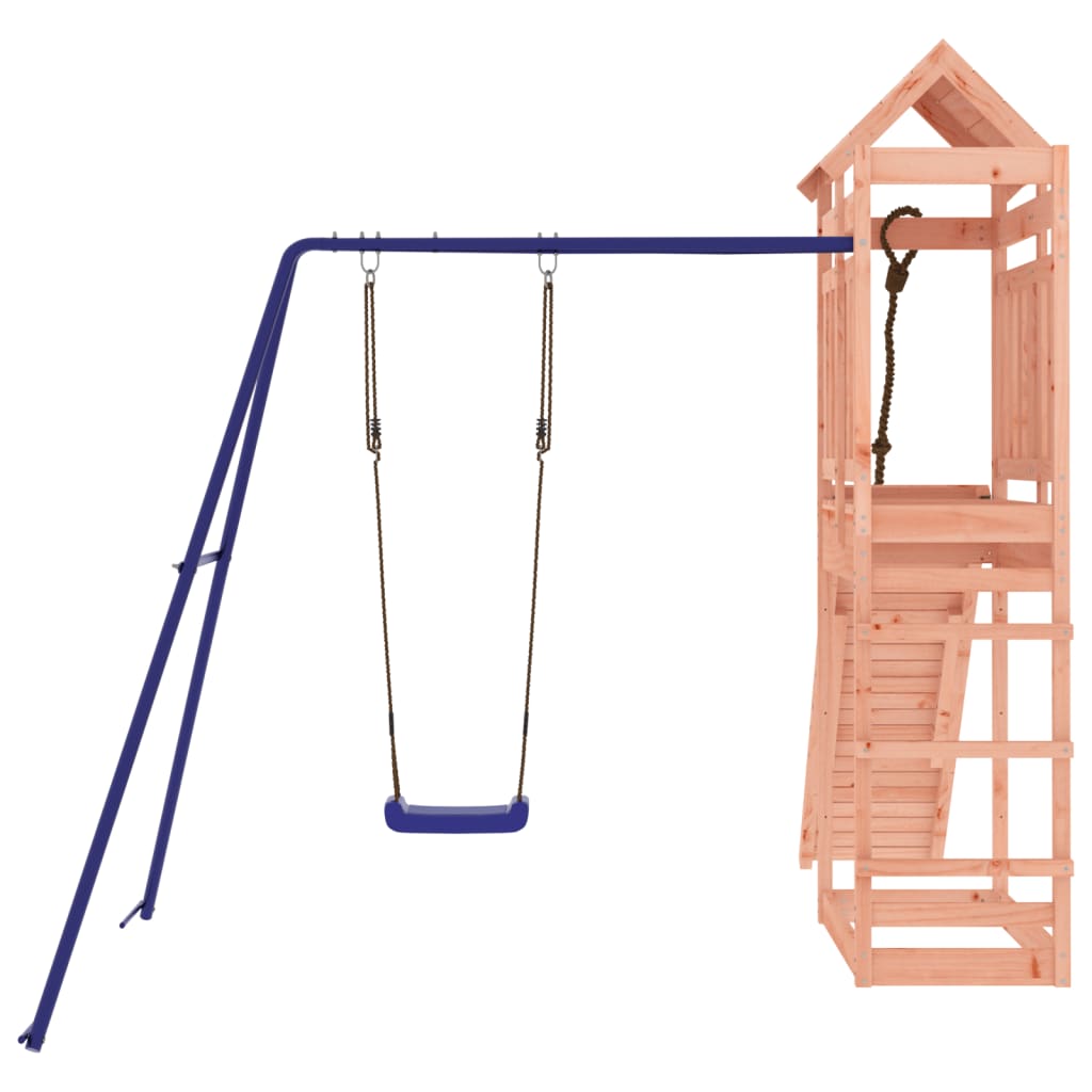 Spielturm aus imprägniertem Kiefernholz und massivem Douglasien- und Kiefernholz