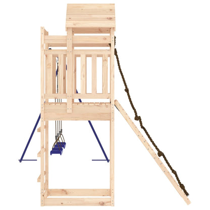 Spielturm aus imprägniertem Kiefernholz und massivem Douglasie und Kiefer