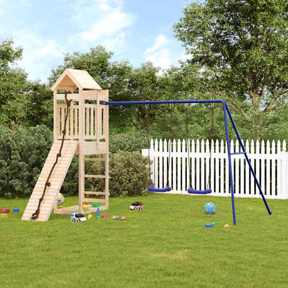 Spielturm aus imprägniertem Kiefernholz und massivem Douglasie und Kiefer