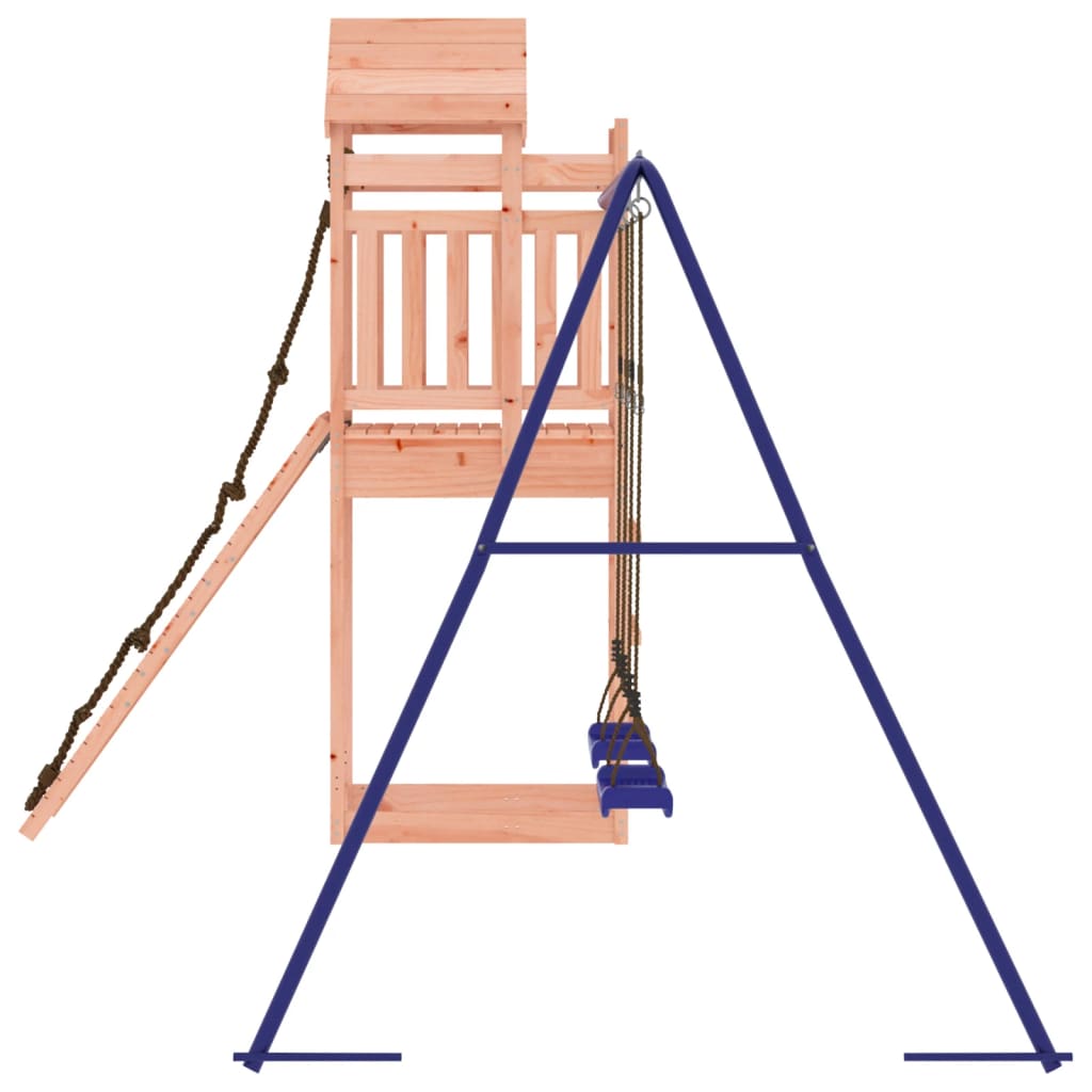 Spielturm aus imprägniertem Kiefernholz und massivem Douglasie und Kiefer