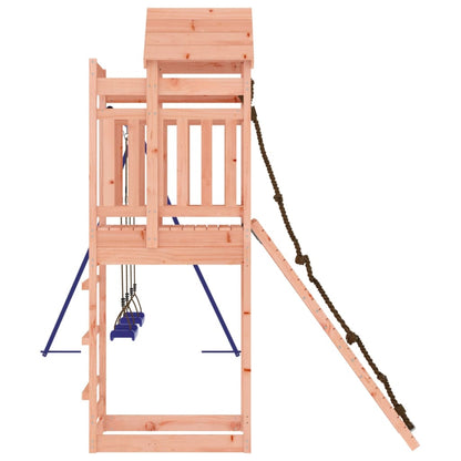 Spielturm aus imprägniertem Kiefernholz und massivem Douglasie und Kiefer