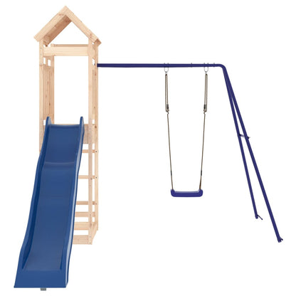 Spielturm aus imprägniertem Kiefernholz und massivem Douglasien- und Kiefernholz