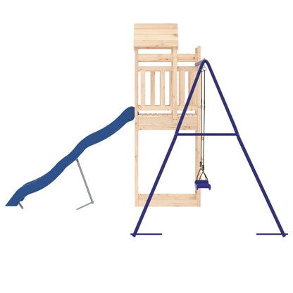 Spielturm aus imprägniertem Kiefernholz und massivem Douglasien- und Kiefernholz