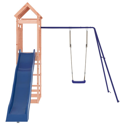 Spielturm aus imprägniertem Kiefernholz und massivem Douglasien- und Kiefernholz