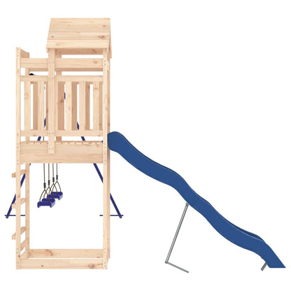 Spielturm aus imprägniertem Kiefernholz und massivem Douglasien- und Kiefernholz