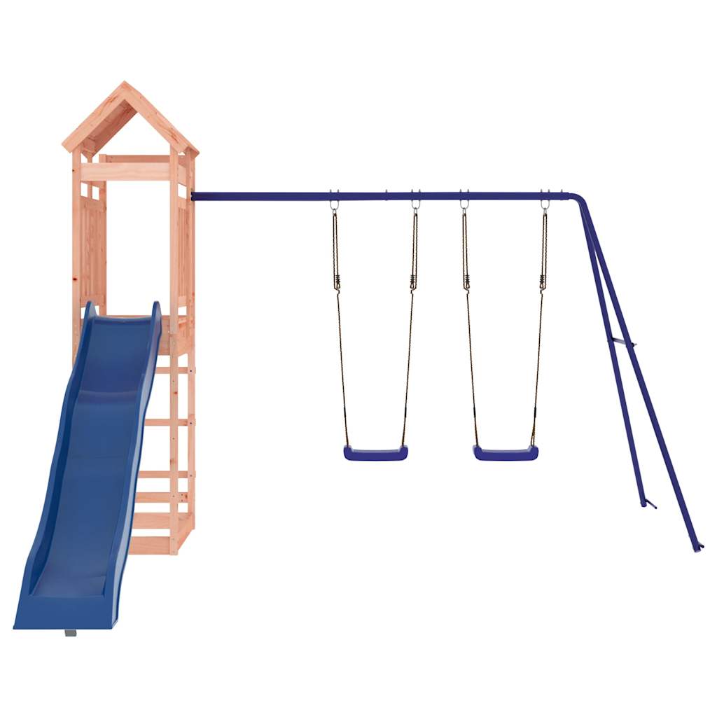 Spielturm aus imprägniertem Kiefernholz und massivem Douglasien- und Kiefernholz