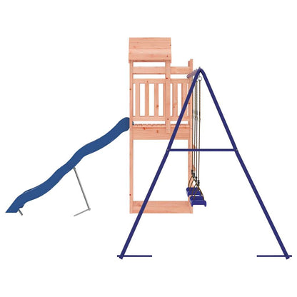 Spielturm aus imprägniertem Kiefernholz und massivem Douglasien- und Kiefernholz