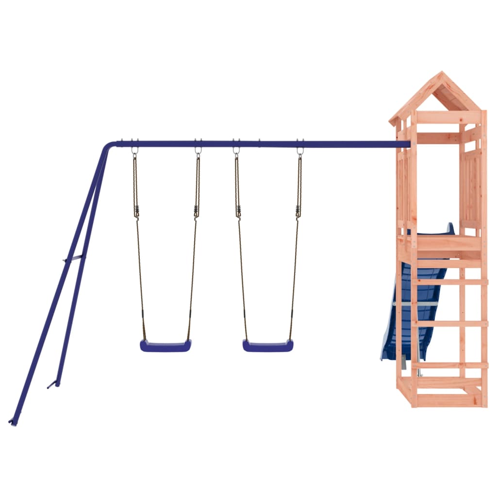 Spielturm aus imprägniertem Kiefernholz und massivem Douglasien- und Kiefernholz