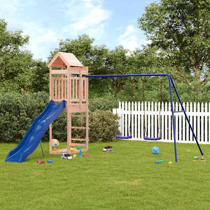 Spielturm aus imprägniertem Kiefernholz und massivem Douglasien- und Kiefernholz