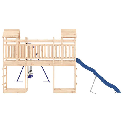 Spielturm aus imprägniertem Kiefernholz und massivem Douglasie und Kiefer