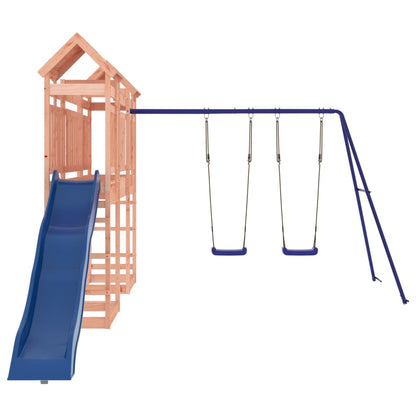 Spielturm aus imprägniertem Kiefernholz und massivem Douglasie und Kiefer