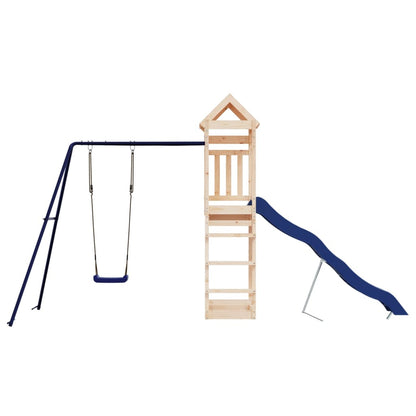 Spielturm aus imprägniertem Kiefernholz und massivem Douglasien- und Kiefernholz