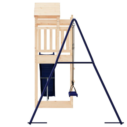 Spielturm aus imprägniertem Kiefernholz und massivem Douglasien- und Kiefernholz
