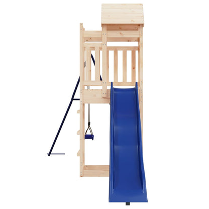 Spielturm aus imprägniertem Kiefernholz und massivem Douglasien- und Kiefernholz