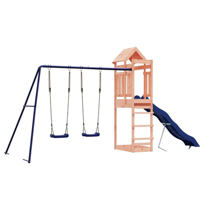 Spielturm aus imprägniertem Kiefernholz und massivem Douglasie und Kiefer