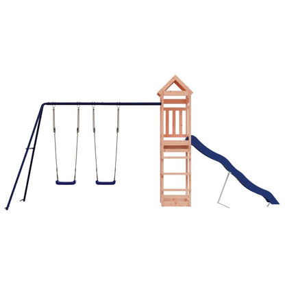 Spielturm aus imprägniertem Kiefernholz und massivem Douglasie und Kiefer