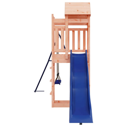 Spielturm aus imprägniertem Kiefernholz und massivem Douglasie und Kiefer