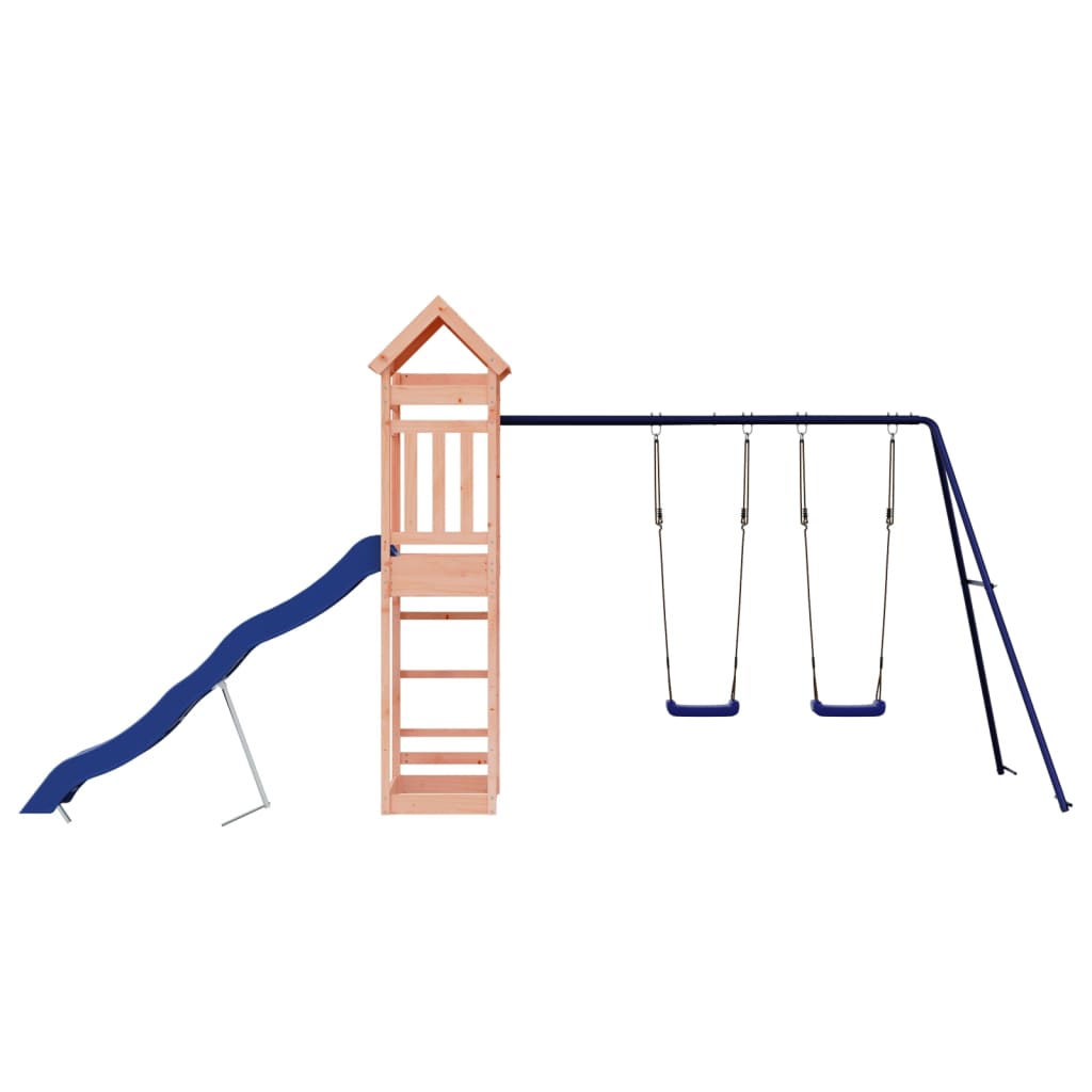 Spielturm aus imprägniertem Kiefernholz und massivem Douglasie und Kiefer