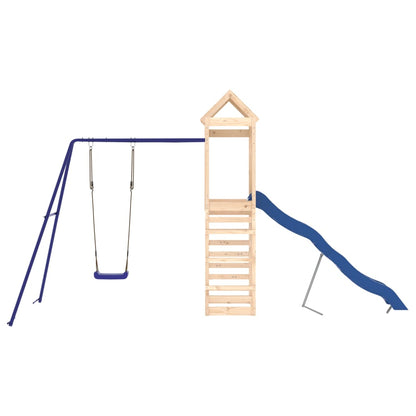 Spielturm aus imprägniertem Kiefernholz und massivem Douglasien- und Kiefernholz