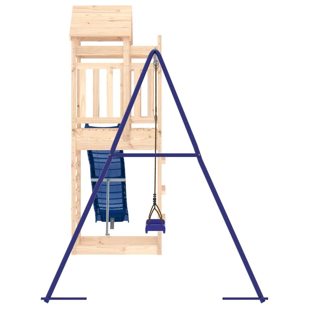 Spielturm aus imprägniertem Kiefernholz und massivem Douglasien- und Kiefernholz