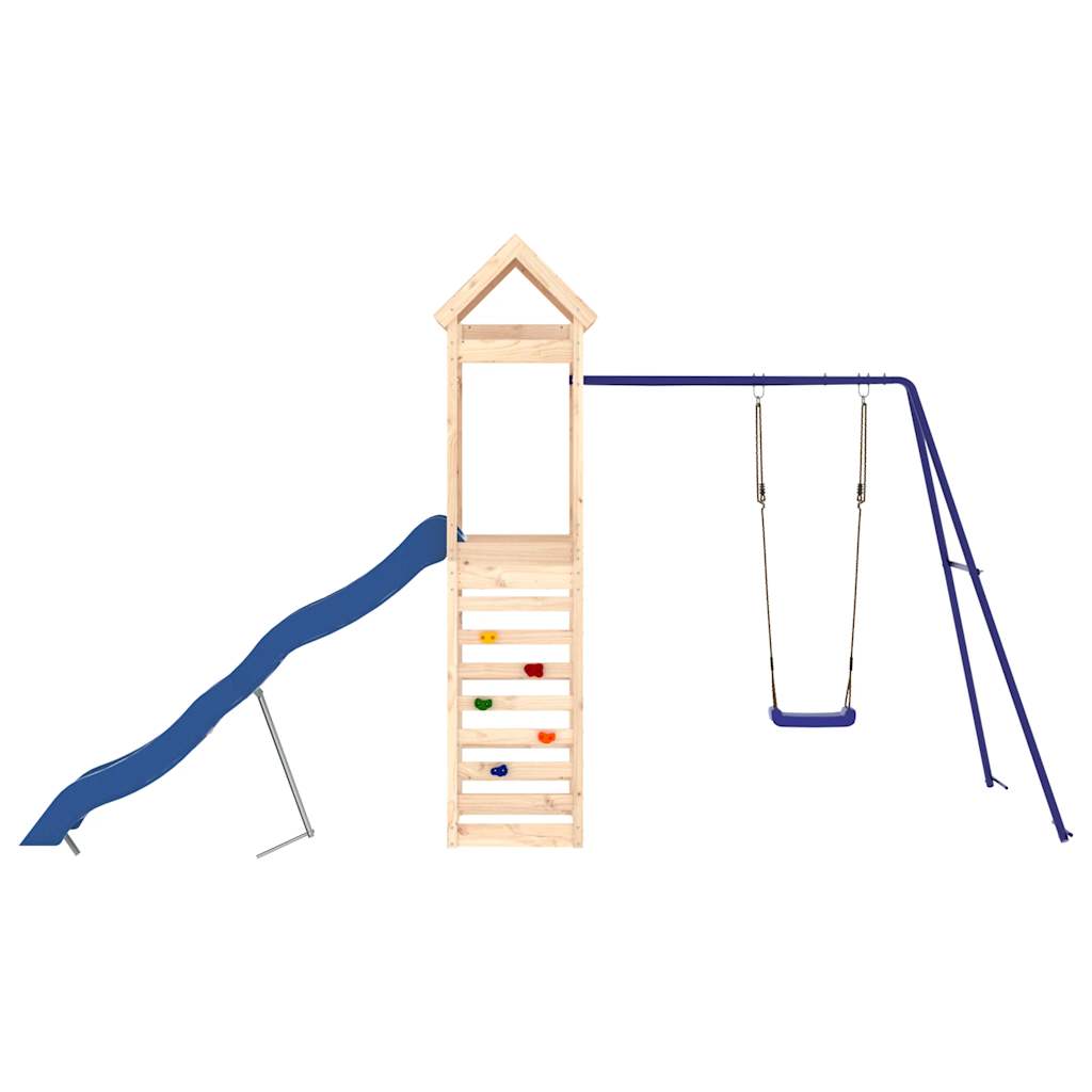 Spielturm aus imprägniertem Kiefernholz und massivem Douglasien- und Kiefernholz