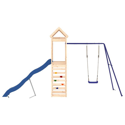 Spielturm aus imprägniertem Kiefernholz und massivem Douglasien- und Kiefernholz