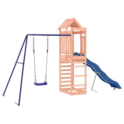 Spielturm aus imprägniertem Kiefernholz und massivem Douglasien- und Kiefernholz