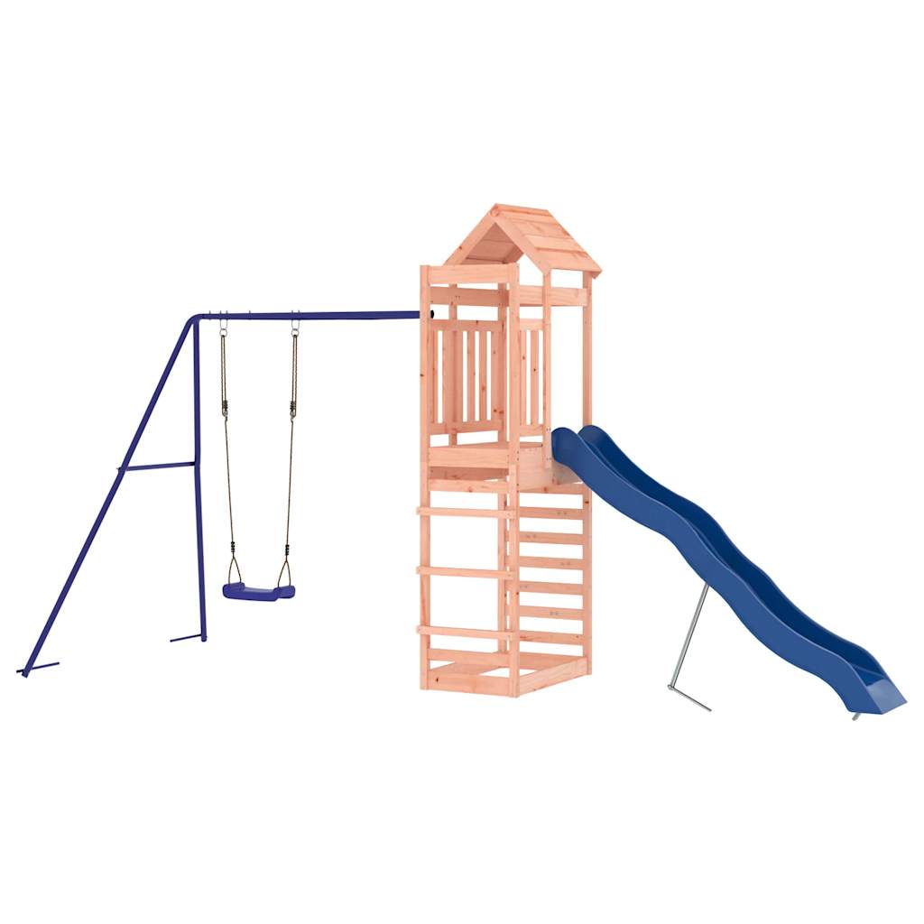 Spielturm aus imprägniertem Kiefernholz und massivem Douglasien- und Kiefernholz