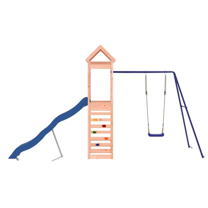 Spielturm aus imprägniertem Kiefernholz und massivem Douglasien- und Kiefernholz