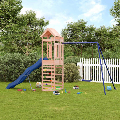 Spielturm aus imprägniertem Kiefernholz und massivem Douglasien- und Kiefernholz