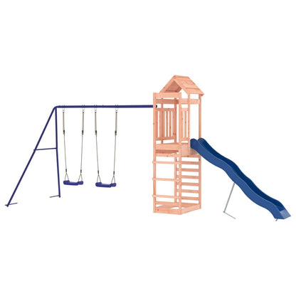 Spielturm aus imprägniertem Kiefernholz und massivem Douglasien- und Kiefernholz