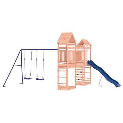 Spielturm aus imprägniertem Kiefernholz und massivem Douglasien- und Kiefernholz