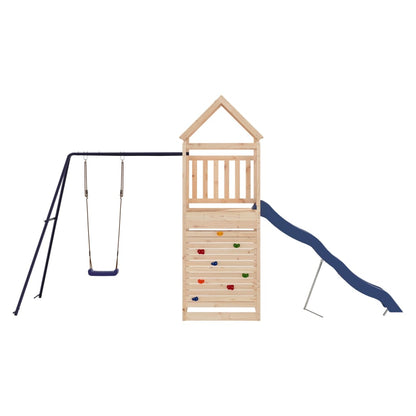 Spielturm aus imprägniertem Kiefernholz und massivem Douglasien- und Kiefernholz