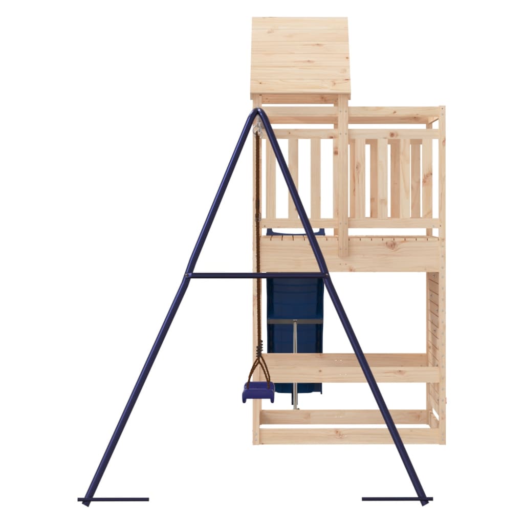 Spielturm aus imprägniertem Kiefernholz und massivem Douglasien- und Kiefernholz
