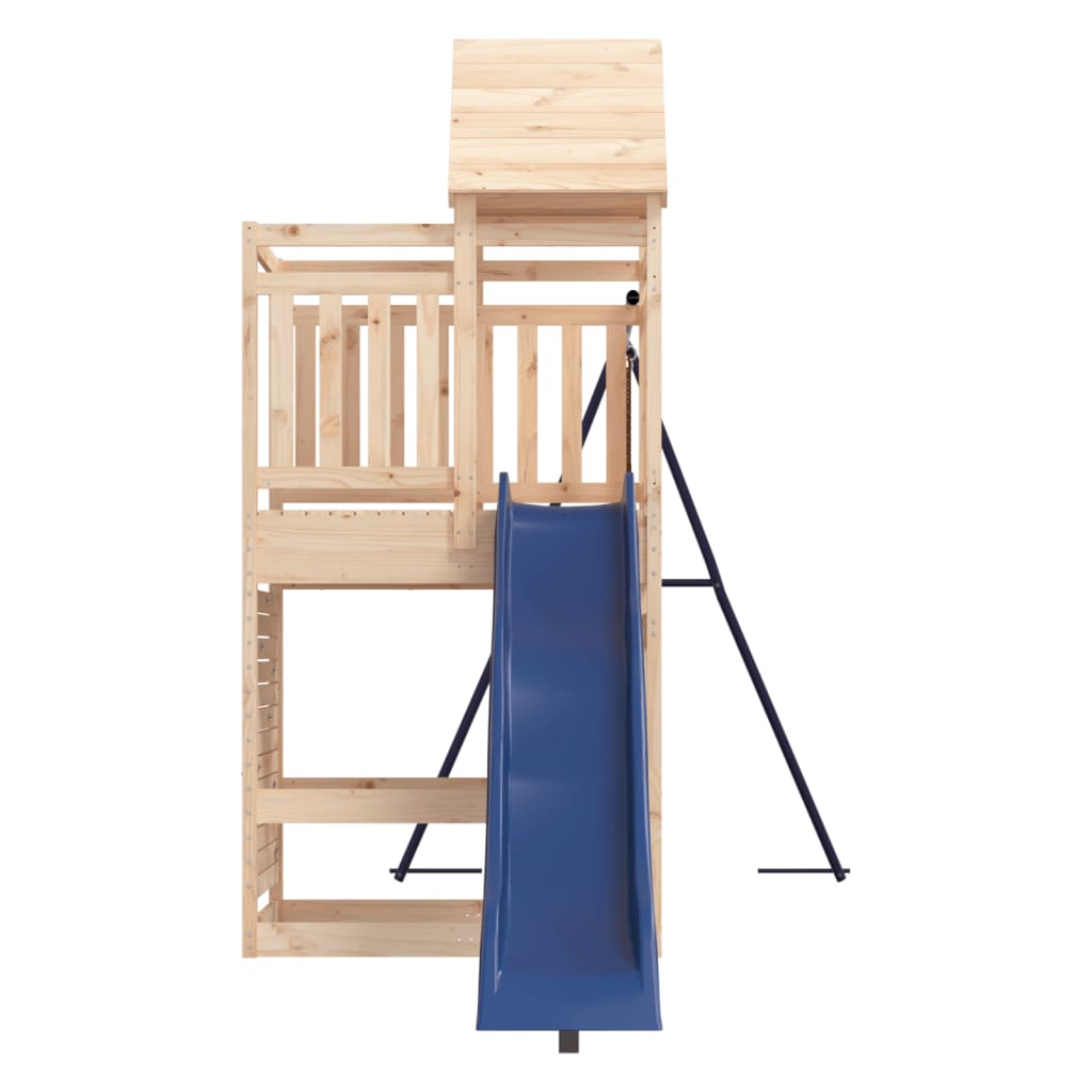 Spielturm aus imprägniertem Kiefernholz und massivem Douglasien- und Kiefernholz