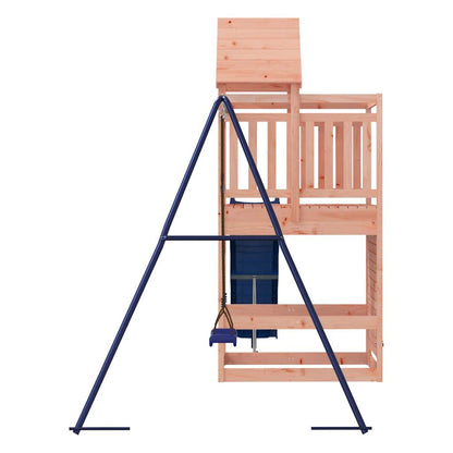 Spielturm aus imprägniertem Kiefernholz und massivem Douglasien- und Kiefernholz